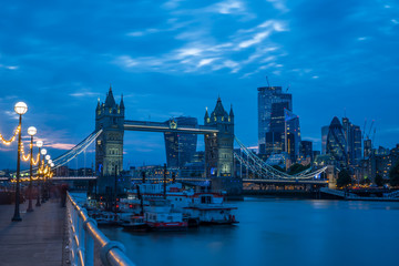 Obraz premium view of London Tower Bridge at Twilight, London UK.