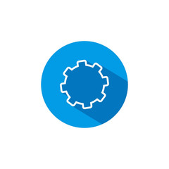 Gear icon design, Cog circle wheel machine part technology industry and technical theme Vector illustration