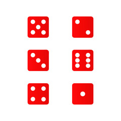 Illustration vector dices set