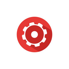 Gear icon design, Cog circle wheel machine part technology industry and technical theme Vector illustration