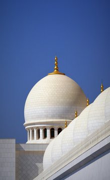 dome of the grand mosque by blue sky