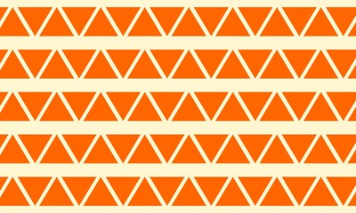 neatly arranged orange triangle pattern