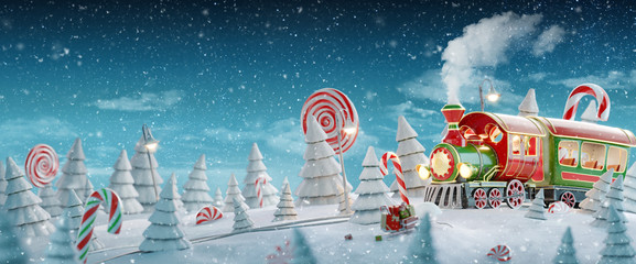 Santa's Christmas train - 299870845