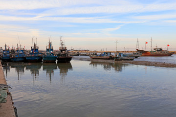 fishing boats docked