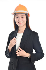 woman with helmet