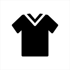 Vector  shirt or men clothes icon. black fashion symbol with trendy flat style icon for web site design, logo, app, UI isolated on white background
