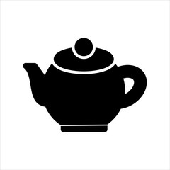 Vector teapot icon. black symbol with trendy flat style icon for web site design, logo, app, UI isolated on white background