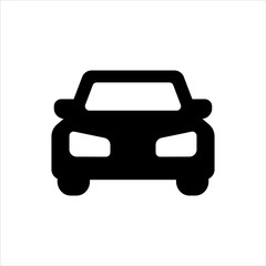 Vector car icon. black symbol with trendy flat style icon for web site design, logo, app, UI isolated on white background