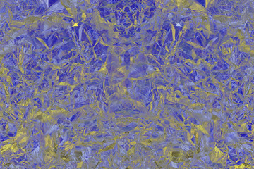 Golden blue Aluminium Foil Textured background