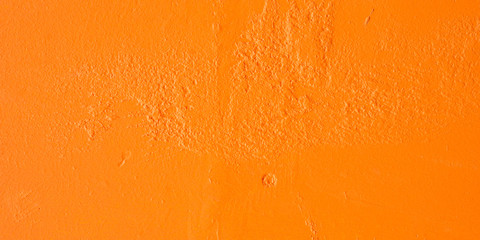 The surface pattern of beautiful orange cement or concrete wall texture for background.