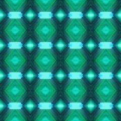 Fototapeta na wymiar endless repeating pattern with teal, dark cyan and very dark blue colors can be used for fashionable fabrics textile design or as graphic element