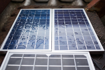 Close-up Solar panels (solar cell)
