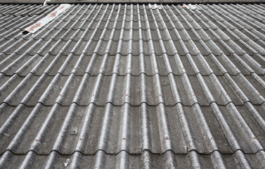 Pattern of old wavy roof