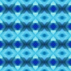 Fototapeta premium endless repeating pattern with medium turquoise, midnight blue and teal blue colors can be used for fashionable fabrics textile design or as graphic element