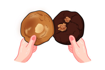 Delicious cookies Is a beautiful painting