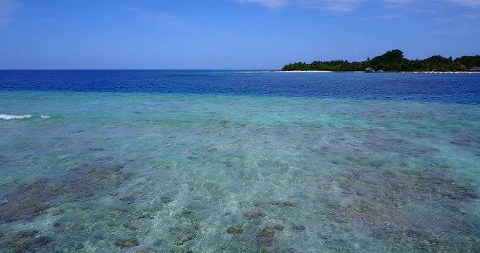 turquoise water and beaches in Thailand. preserved flora i founa and underwater life