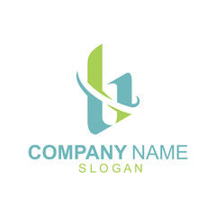 Initial b Abstract Logo template