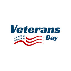 hand drawn greeting card veterans day lettering background design vector typography illustration