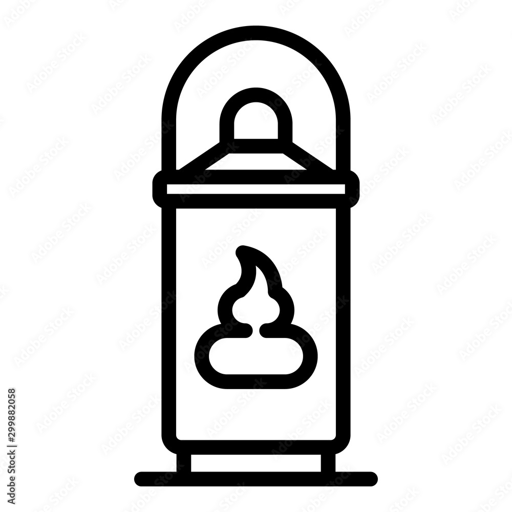 Aufkleber shaving foam icon. outline shaving foam vector icon for web design isolated on white background