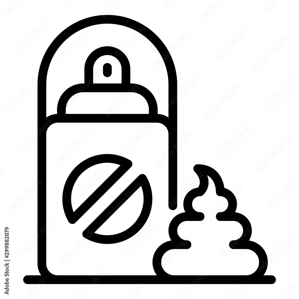 Poster man shaving foam icon. outline man shaving foam vector icon for web design isolated on white backgro