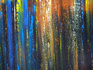 Abstract colorful glitter lines painting