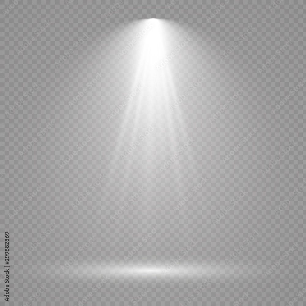 Poster special lens flash, light effect. the flash flashes rays and searchlight. illust.white glowing light
