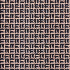 Seamless texture of rusty metal floor plate with bumped pattern. New York. USA.