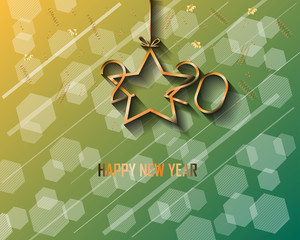2020 Happy New Year background for your seasonal invitations, greetings cards or christmas.