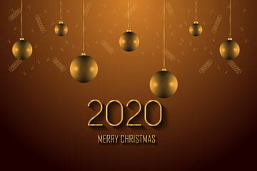 2020 Merry Christmas background for your seasonal invitations, festival posters, greetings cards.