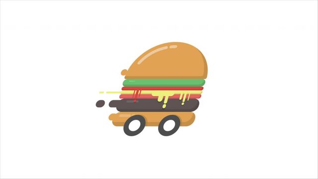 Hi speed hamburger, fast delivery
