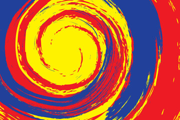 Primary colors background, blue, red, and yellow. Vector illustration.