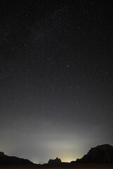 Naklejka premium Wadi Rum by Night