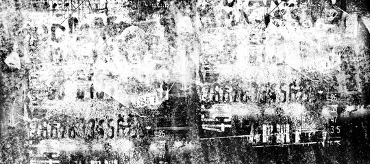 Foto auf Acrylglas Graffiti Abstrakter Grunge-Schriftzug-Hintergrund. Urbane Cyberpunk-weite Illustration