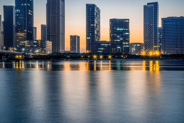 Naklejka premium urban skyline and modern buildings, cityscape of China..