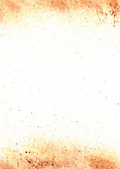 Fototapeta na wymiar Abstract brown color watercolor splash on paper background.