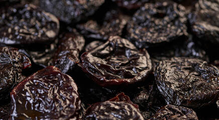 prunes texture, dry fruit closeup