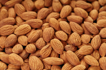 almond nut texture closeup