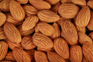 almond nut texture closeup
