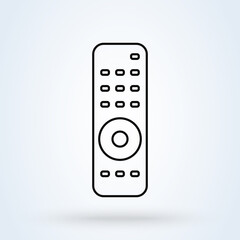 Fototapeta premium remote control line. Simple vector modern icon design illustration.