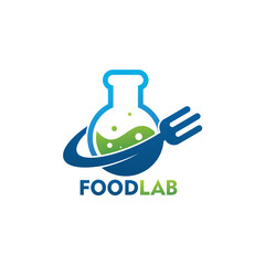 Food Lab Logo Template Design