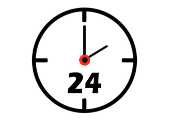 clock ,time ,working hour  business  icon logo design vector 