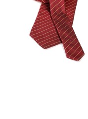 Silk man's tie isolated on white background