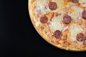 Meat and sausage pizza