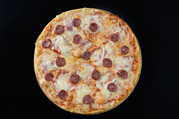 Meat and sausage pizza