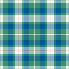 Tartan green and white pattern.