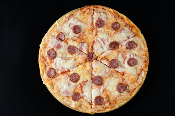 Meat and sausage pizza