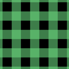 Green and Black Gingham pattern.