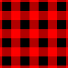 Red and Black Gingham pattern.