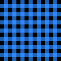 Blue and Black Gingham pattern.