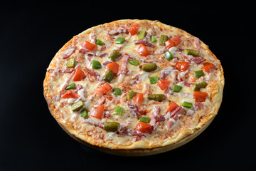 Classic ham pizza